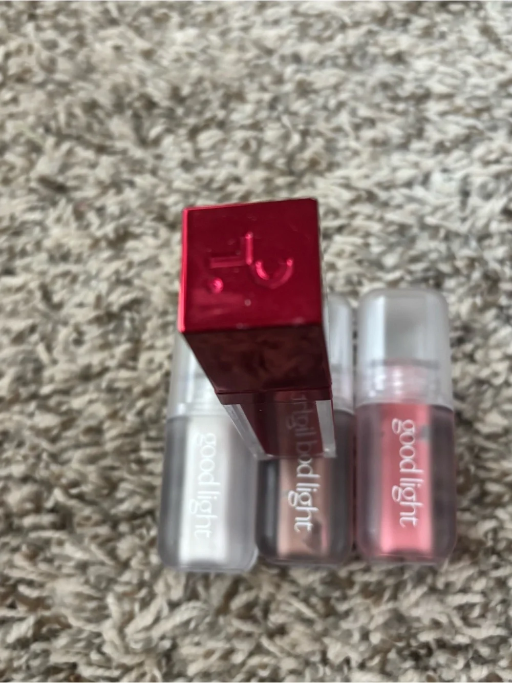 Good Light & Patrick Ta Liquid Lipstick Set - Pink Red beige transparent 4 lot